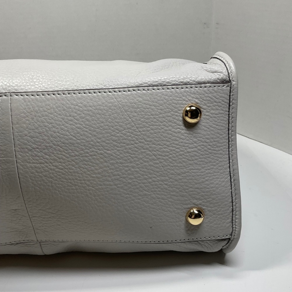 GILI Pebble Leather Hobo Bag Off-White Gold Hardware Adjustable Straps NEW - Picture 10 of 15